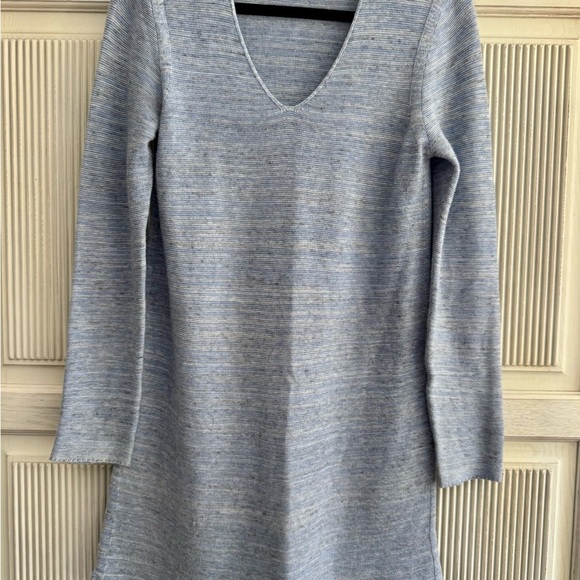 Pure Jill by J. Jill Long Sleeve Blue and White Tunic, Xsmall - Picture 1 of 13